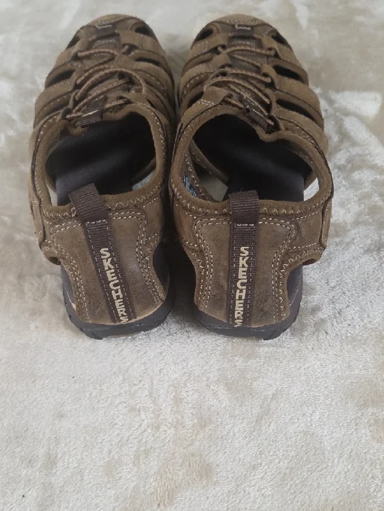 Skechers Brown Closed-Toe Multi-Strap Sandals - Picture 5 of 5